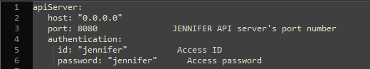 arsitektur server jennifer API